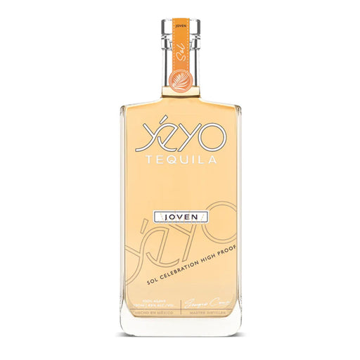 Yeyo Tequila bottle on a white background