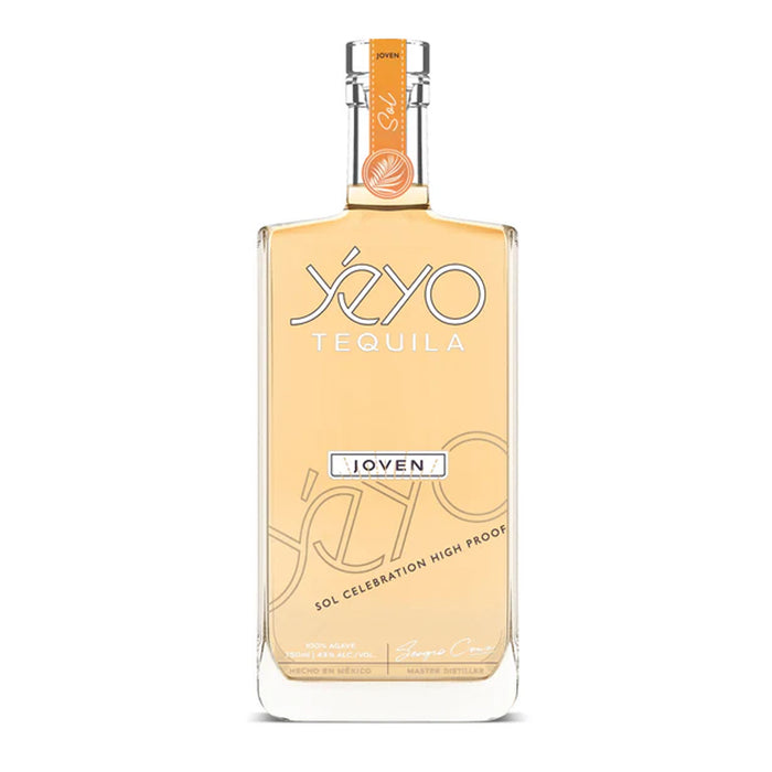 Yeyo Tequila bottle on a white background
