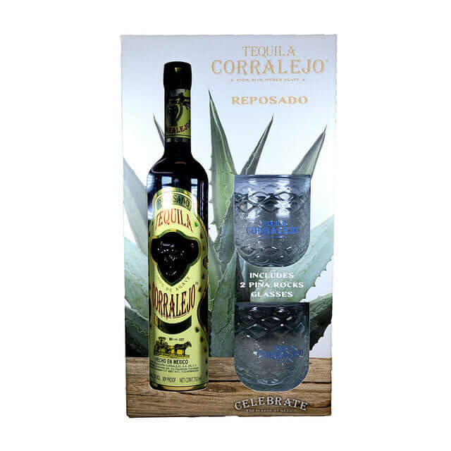 Corralejo Reposado Tequila W/Two Glasses 750ml