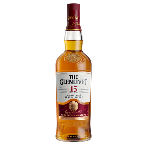 Glenlivet 15 Year French Oak Reserve Single Malt Scotch Whisky 750ml Bottle