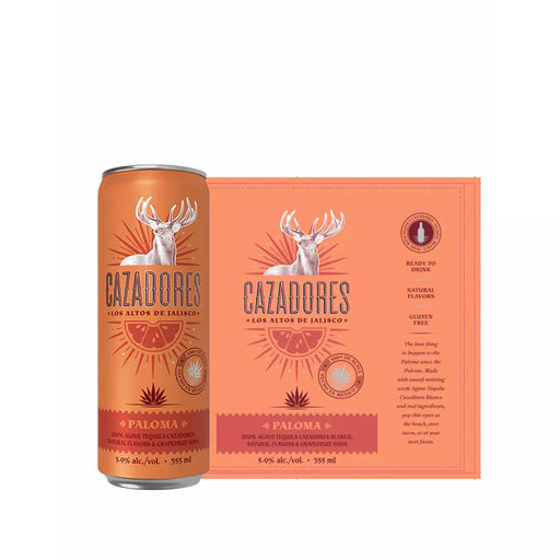 Cazadores Tequila Paloma Ready-To-Drink 4pk 12oz Cans
