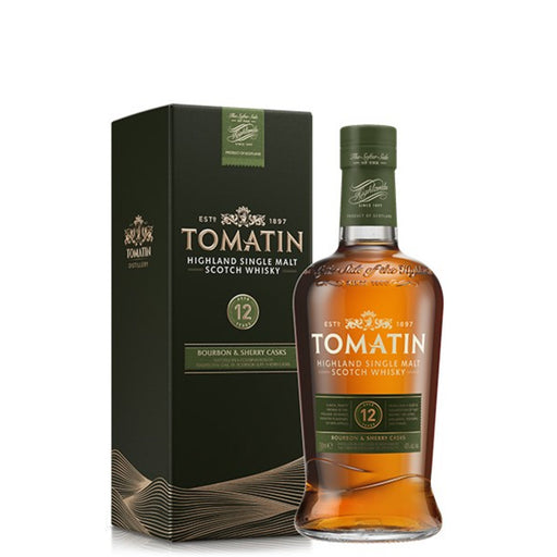 Tomatin 12 Yr Bourbon & Sherry Cask Single Malt Scotch Whisky 750ml