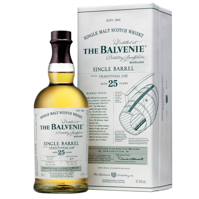 The Balvenie 25 Yr Old Single Barrel Traditional Oak 750ml