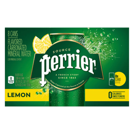 Perrier Lemon Sparkling Mineral Water 8 Pack 11.15 fl oz