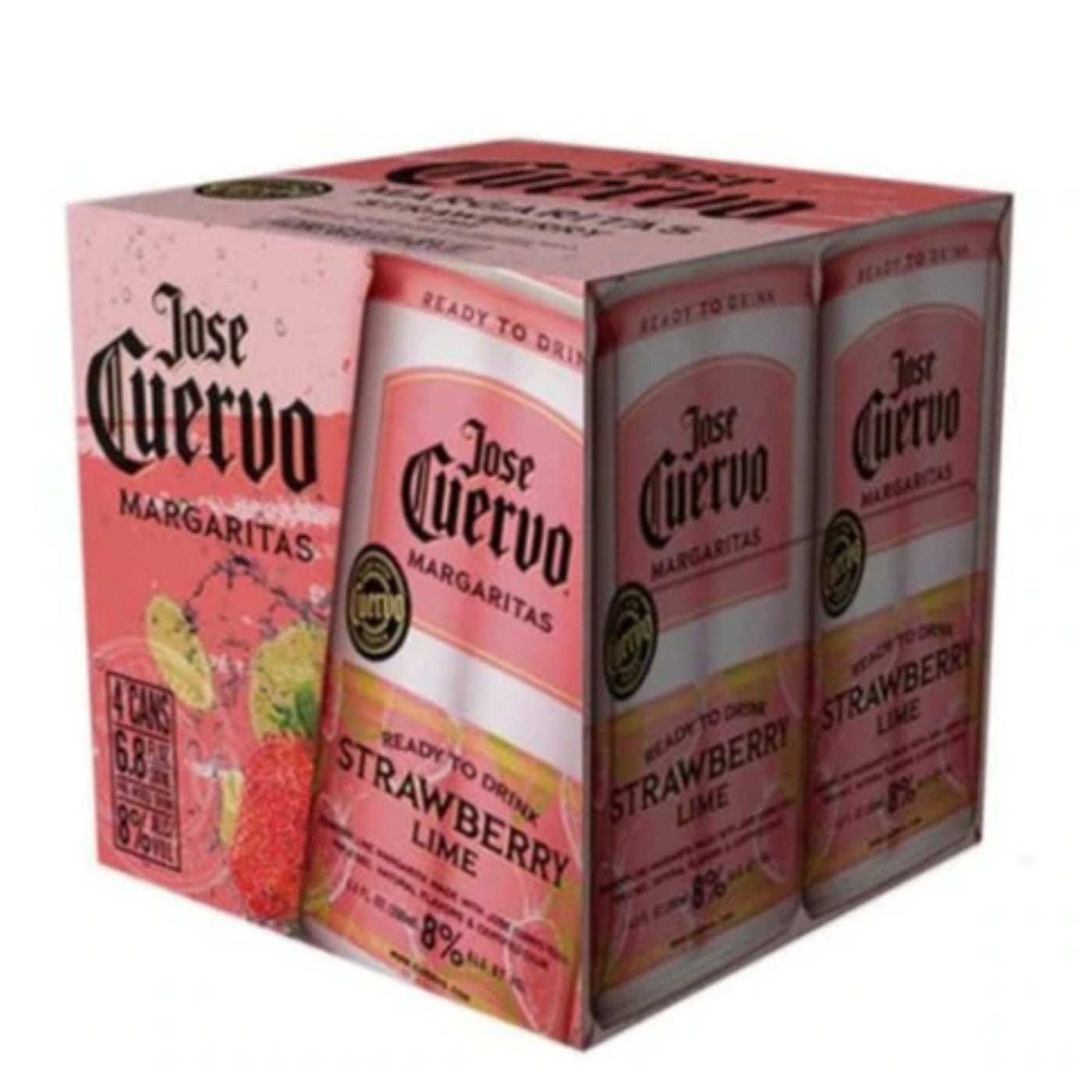 Jose Cuervo Sparkling Strawberry Margarita Ready To Drink 4pk — Rare Tequilas