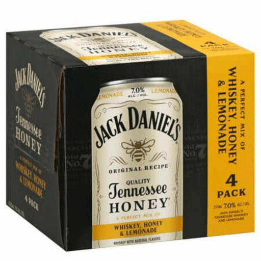 Jack Daniel's Tennessee Honey Lemonade and Whiskey 4pk 12oz