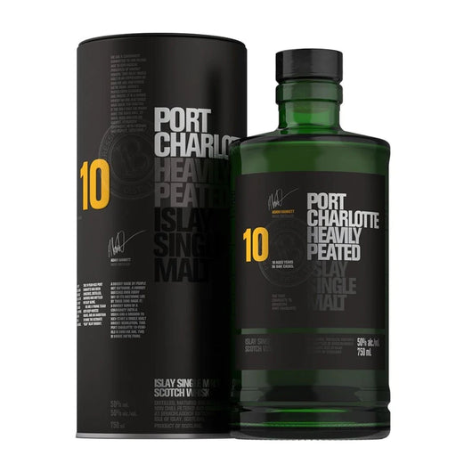Bruichladdich Port Charlotte Heavily Peated 10 Yr Single Malt Scotch Whisky 750ml
