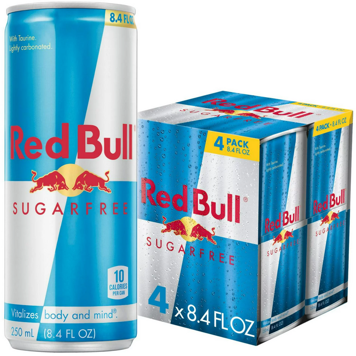 Red Bull Energy Drink Sugar Free 4pkc 8.4oz