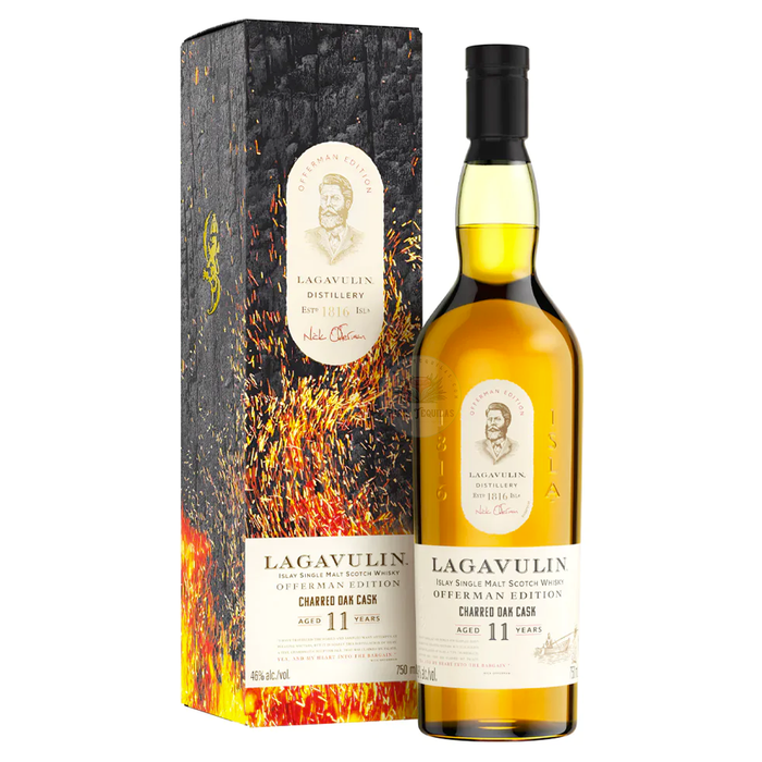 Lagavulin 11 Year Offerman Edition Islay Single Malt Scotch 750 ml.