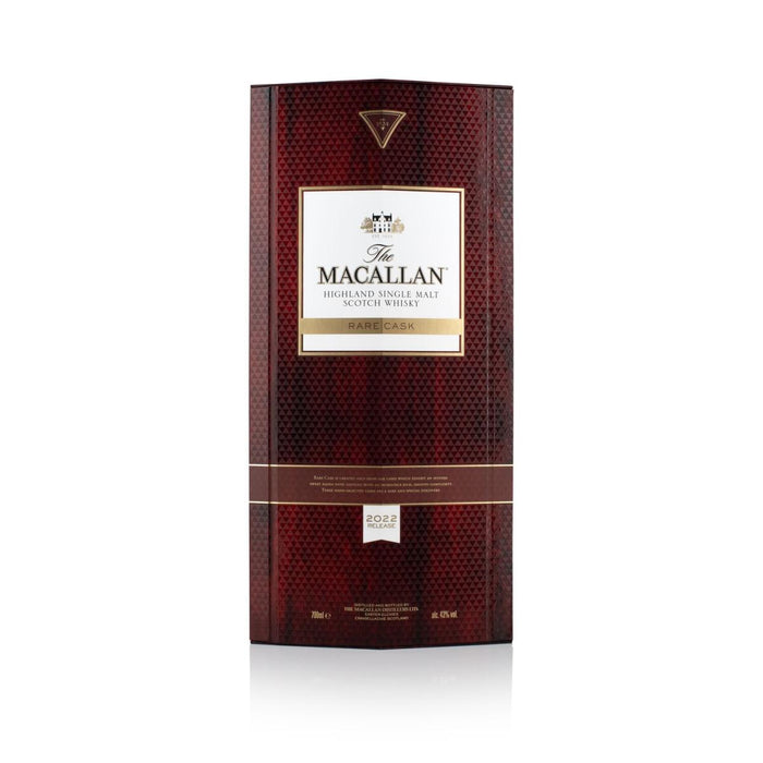 The Macallan Rare Cask Single Malt Scotch Whisky (2022 Release) box.