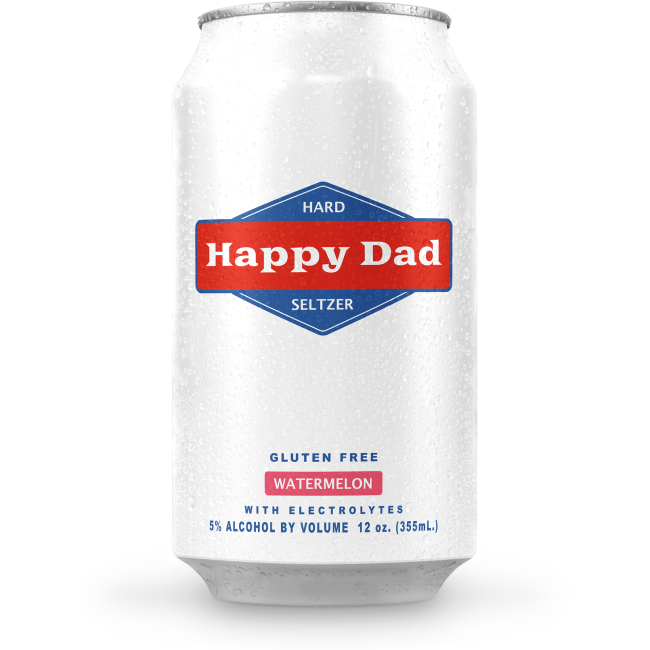 Happy Dad Can of Watermelon Seltzer