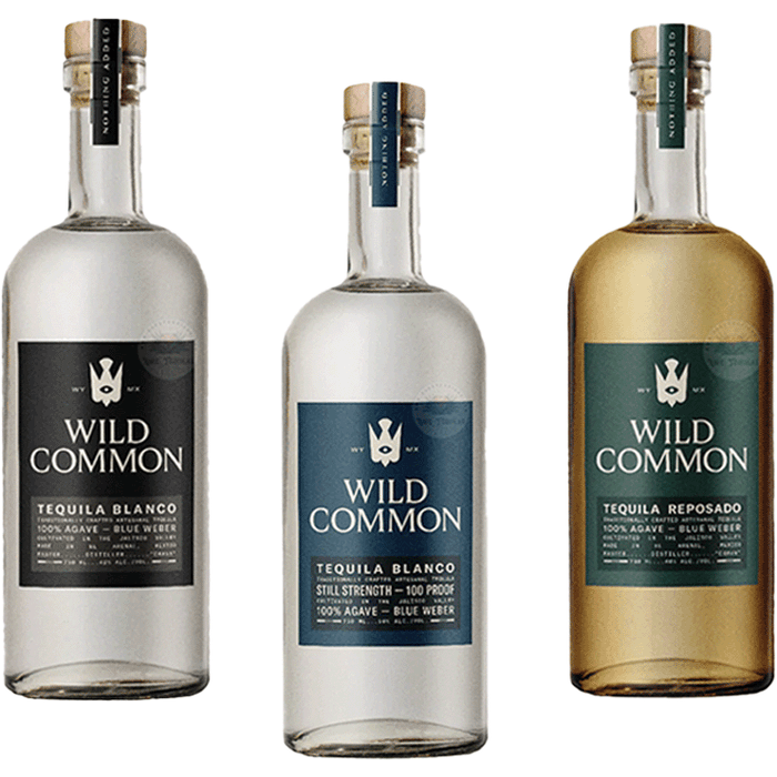 Wild Common Tequila Collection, Wild Common Reposado, Wild Common Blanco, Wild Common Blanco Still Strength.